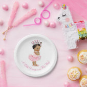 Etnische Ballerina Tutu Pearls Princess Baby showe Papieren Bordje (Feest)