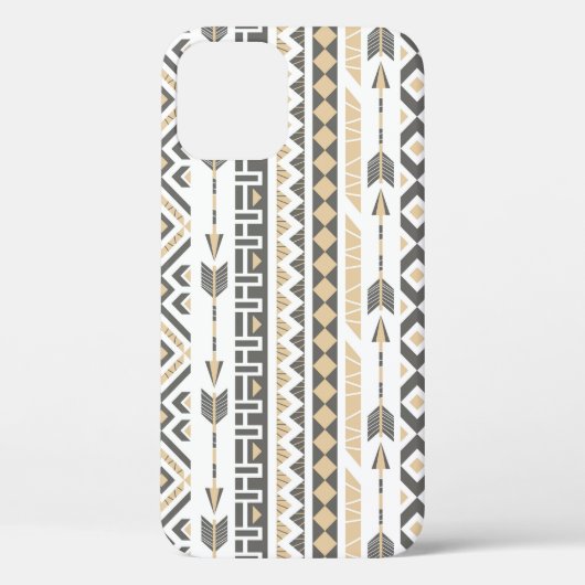 Etnische beige naadloos: patroon Case-Mate iPhone case (Achterkant)