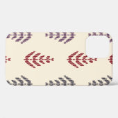 Etnische bladachtergrondkunst. Naadloos patroon in Case-Mate iPhone Case (Achterkant (horizontaal))