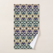 Etnische blauwe, beige ikat  bad handdoek (Handdoek)