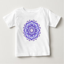 Etnische blauwgroen mandala. monogram.
