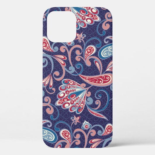 Etnische bloemen: Abstract oosters naadloos. Case-Mate iPhone Case (Achterkant)