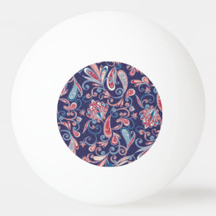 Etnische bloemen: Abstract oosters naadloos. Pingpongbal
