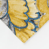 Etnische bloemen: creatieve Paisley textuur. Fleece Deken (Hoek)