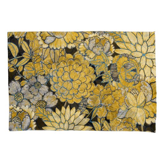 Etnische bloemen: creatieve Paisley textuur. Kussensloop (Voorkant)