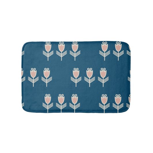 Etnische bloemen:  decoratief Ornament Badmat (Voorkant)