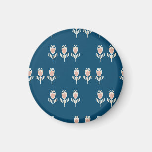 Etnische bloemen:  decoratief Ornament Magneet