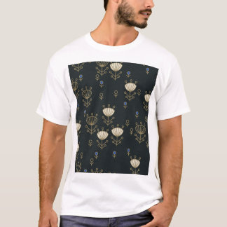 Etnische bloemen: sierontwerp t-shirt