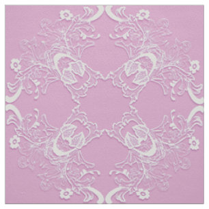 Etnische bloemrijke roze mandala. stof
