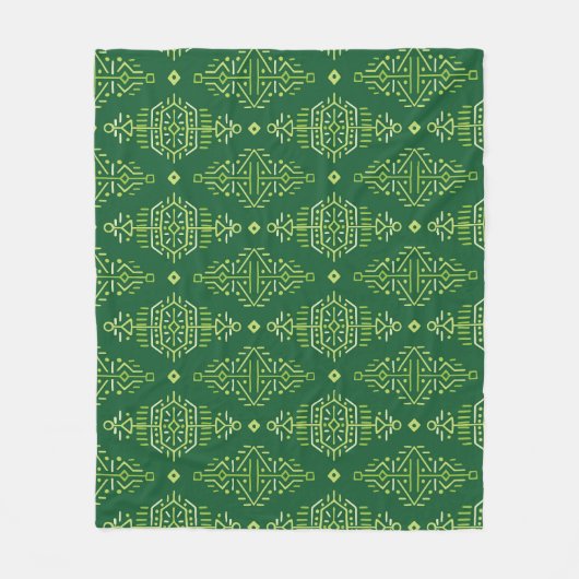 Etnische Boho: Creatieve Tribal Naadloos. Fleece Deken (Voorkant)