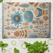 Etnische Boho Elementen Keuken Handdoek (Gevouwen)