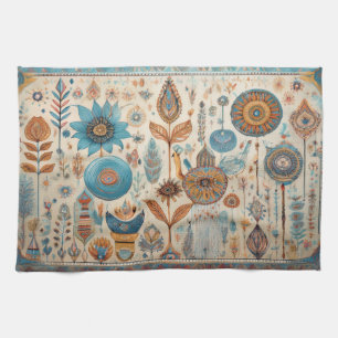 Etnische Boho Elementen Keuken Handdoek