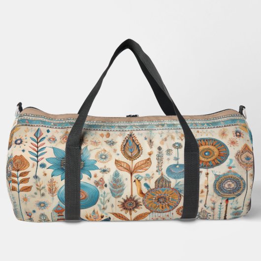 Etnische Boho Elements Duffle Bag Plunjezak (Voorkant)