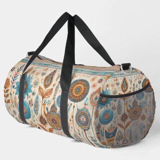 Etnische Boho Elements Duffle Bag Plunjezak (Rechterhoek)