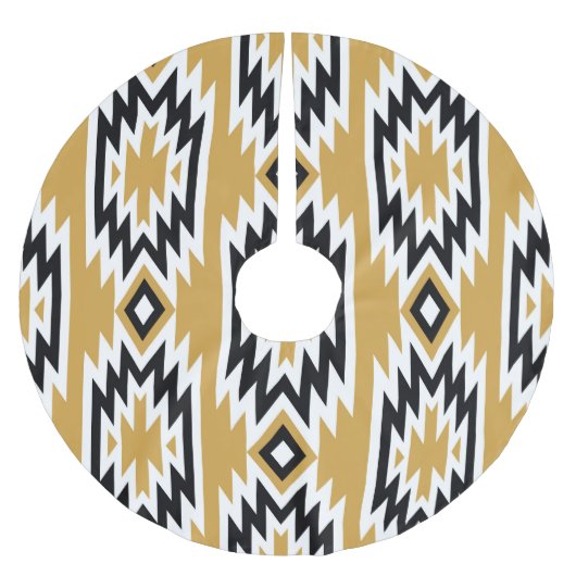 Etnische boho: geometrisch patroon. kerstboom rok (Voorkant)