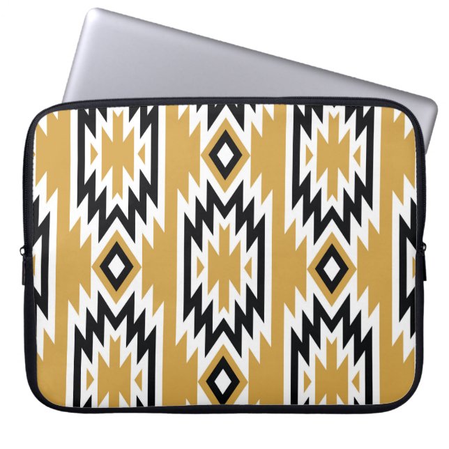 Etnische boho:  geometrisch patroon. laptop sleeve (Voorkant)