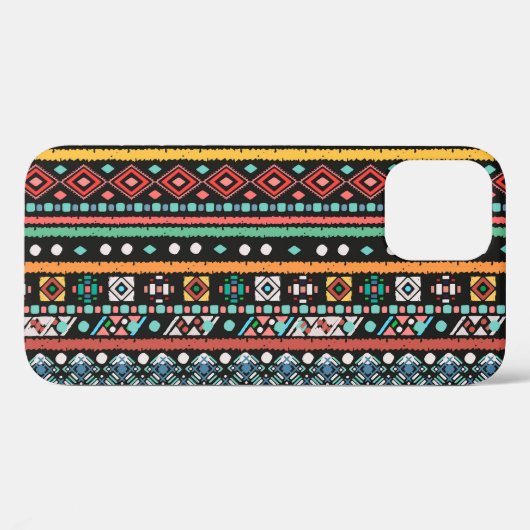 Etnische boho: geometrische pixelprint Case-Mate iPhone case (Achterkant (horizontaal))