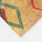 Etnische boho grijpt oud patroon. Tribale kunstafd Fleece Deken (Hoek)