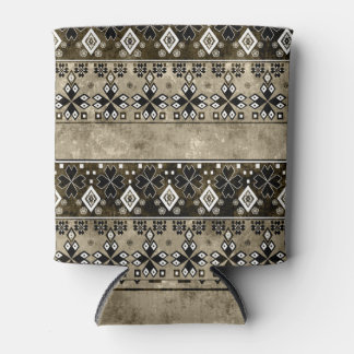 Etnische Boho Grunge: Kleurrijk patroon Blikjeskoeler
