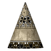 Etnische Boho Grunge: Kleurrijk patroon Feesthoedjes (Achterkant)