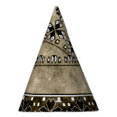 Etnische Boho Grunge: Kleurrijk patroon Feesthoedjes (Rechts)