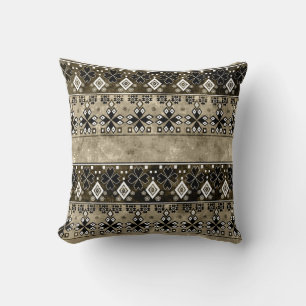 Etnische Boho Grunge: Kleurrijk patroon Kussen