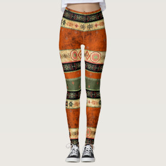 Etnische Boho Grunge, kleurrijk patroon. Leggings