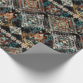 Etnische boho naadloos patroon. Ethno-versiering.  Cadeaupapier (Hoek)