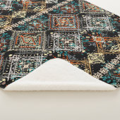 Etnische boho naadloos patroon. Ethno-versiering.  Sherpa Deken (3/4)