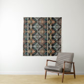 Etnische boho naadloos patroon. Ethno-versiering. Wandkleed (In Situ (horizontaal))