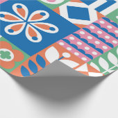 Etnische boho naadloos patroon. Tribale kunstafdru Cadeaupapier (Hoek)