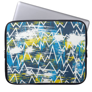 Etnische boho naadloos patroon. Zigzag patroon. Sc Laptop Sleeve