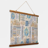 Etnische Boho Patchwork Muur Hangen Hangend Wandkleed (Gebogen)