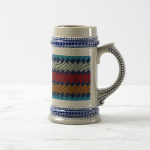 Etnische Boho Pattern Embroidery on Fabric Bierpul
