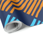 Etnische Boho Pattern Embroidery on Fabric Cadeaupapier (Rol Hoek)