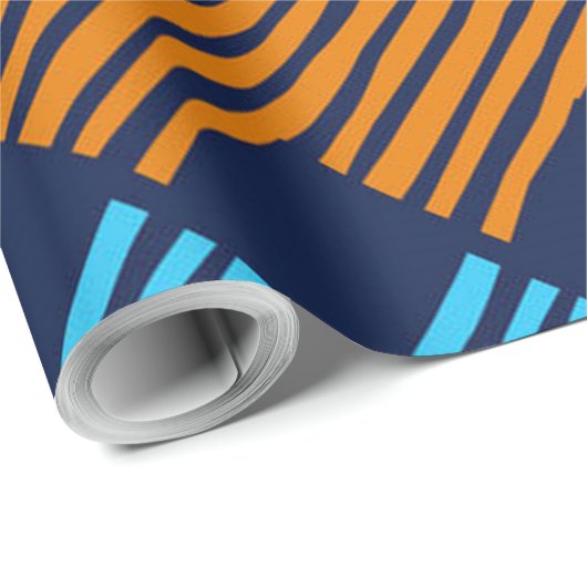 Etnische Boho Pattern Embroidery on Fabric Cadeaupapier (Rol Hoek)