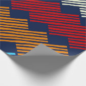 Etnische Boho Pattern Embroidery on Fabric Cadeaupapier (Hoek)