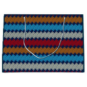 Etnische Boho Pattern Embroidery on Fabric Groot Cadeauzakje (Voorkant)