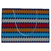 Etnische Boho Pattern Embroidery on Fabric Groot Cadeauzakje (Achterkant)