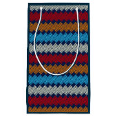 Etnische Boho Pattern Embroidery on Fabric Klein Cadeauzakje (Voorkant)