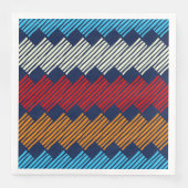 Etnische Boho Pattern Embroidery on Fabric Servet (Voorkant)