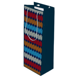 Etnische Boho Pattern Embroidery on Fabric Wijn Cadeautas