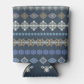 Etnische boho: stamkunst naadloos. blikjeskoeler (Voorkant)