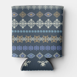 Etnische boho: stamkunst naadloos. blikjeskoeler