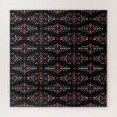 Etnische Boho-Tegels: naadloos patroon Legpuzzel (Horizontaal)