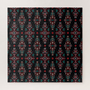 Etnische Boho-Tegels: naadloos patroon Legpuzzel