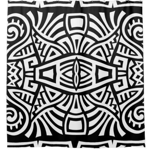 Etnische Boho:  Trendy Douchegordijn (Voorkant)