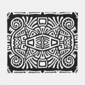 Etnische Boho:  Trendy Fleece Deken (Voorkant (Horizontaal))