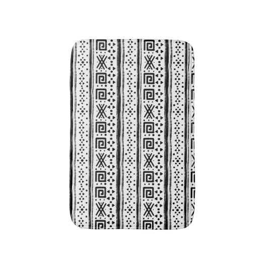 Etnische Boho Tribal Art Print Badmat (Voorkant Verticaal)