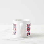 Etnische botanische Oezbeekse Suzani traditioneel Espresso Kop (Achterkant)